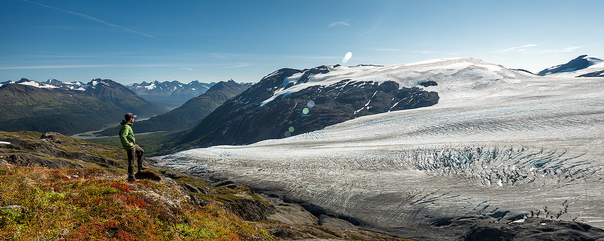 The Harding Ice Field Trail is one of the most beautiful and impressive day hikes