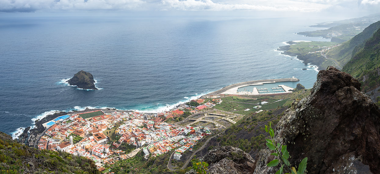 View of Garachico on the beautiful northwest coast of Tenerife
