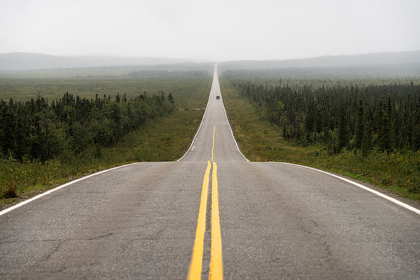 Selbst Highways sind in Alaska fotogen