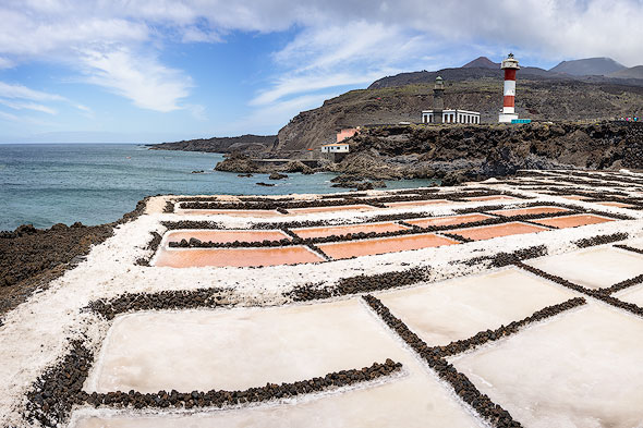 The saltpan of Fuencaliente at the southern tip of La Palma
