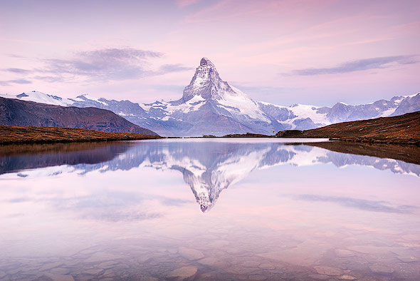 Matterhorn-Spiegelung am Stellisee