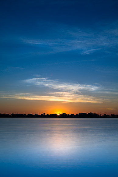 Colorful Sunrise at the Okavango Delta